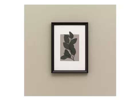 Панно с эвкалиптом (wowbotanica) зеленый 23x32 см.