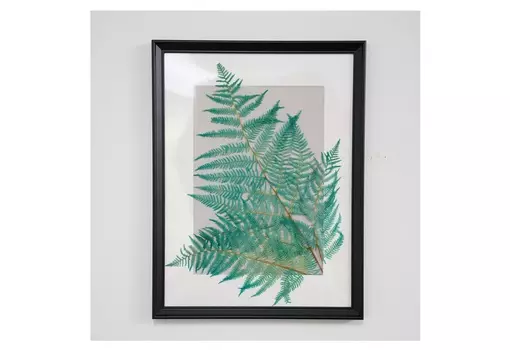 Панно с бирюзовым папоротником (wowbotanica) мультиколор 30x40 см.