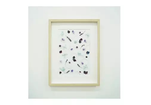 Панно с бризой и гортензией (wowbotanica) бежевый 32x42 см.