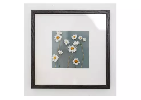 Панно с родантом (wowbotanica) голубой 25x25 см.