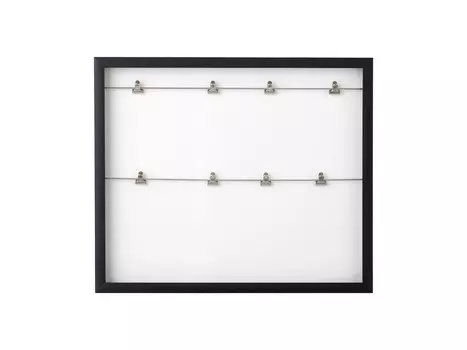 Панно с зажимами для фотографий clipline (umbra) белый 52x44x3 см.