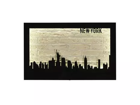 Панно-светильник new york (idea) бежевый 80.0x50.0x6.0 см.