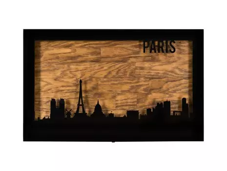 Панно-светильник paris (idea) коричневый 80.0x50.0x6.0 см.