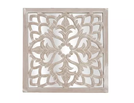 Панно-зеркало earnest (to4rooms) бежевый 60.0x60.0x3.0 см.