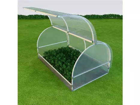 Парник бабочка-мини оцинкованный (миссия дача) 100.0x71.0x200.0 см.