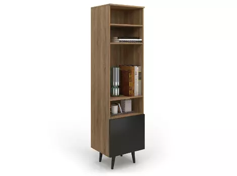 Пенал level 004 (olhause) коричневый 50x185x40 см.