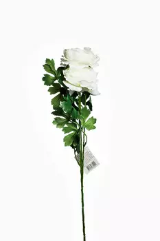 пион белый (garda decor) белый 62 см.