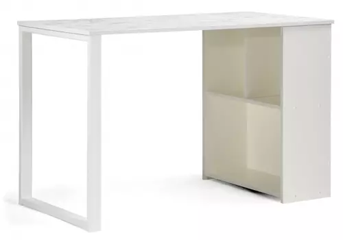 Письменный стол битти (woodville) белый 60x75x120 см.