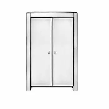 Платяной шкаф mauro (zmebel) серебристый 100x200x60 см.