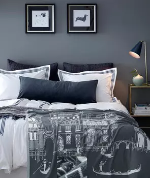 Плед (asabella) серый 26.0x6.0x28.0 см.