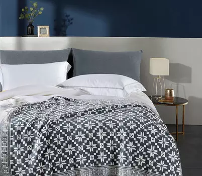 Плед (asabella) серый 130x160 см.