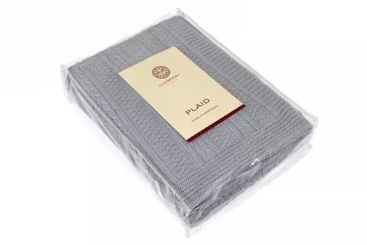 Плед imperio 10 (luxberry) серый 200x150 см.