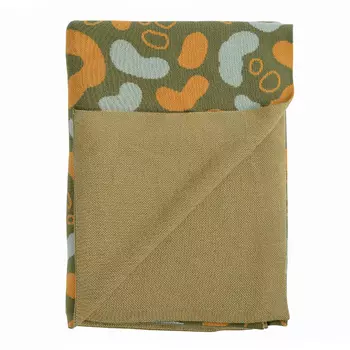 Плед вязаный с авторским принтом аnimal spots (130х180 см) (tkano) мультиколор 130.0x180.0 см.