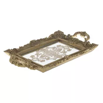 Поднос bite (to4rooms) золотой 38x4x22 см.