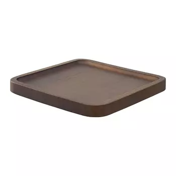 Поднос деревянный квадратный bernt, 20х20 см, орех (bergenson bjorn) коричневый