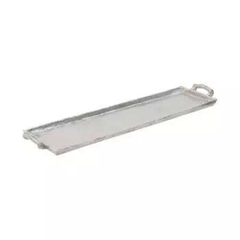 Поднос silver (to4rooms) серебристый 81x6x21 см.