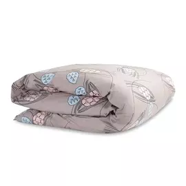 Пододеяльник из перкаля пудрового цвета с принтом хвойное утро russian north, 200х220 см (tkano) мультиколор 200x220 см.