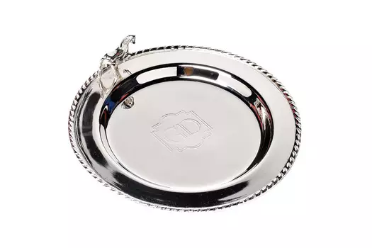 Подставка чайная horse (garda decor) серебристый 3 см.