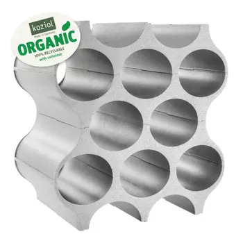 Подставка для бутылок set-up organic (koziol) серый 35x37x23 см.
