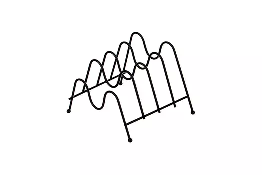 подставка для тарелок черная 20*19 (garda decor) черный 20x14x19 см.