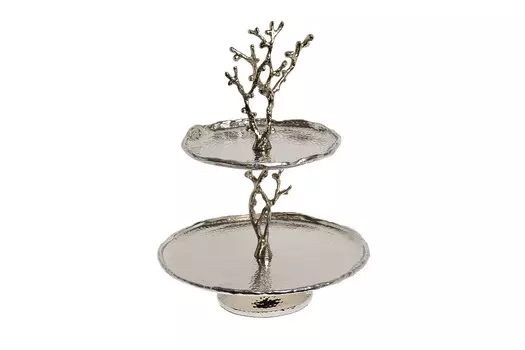 Подставка для закусок ветки (garda decor) золотой 26x36x26 см.