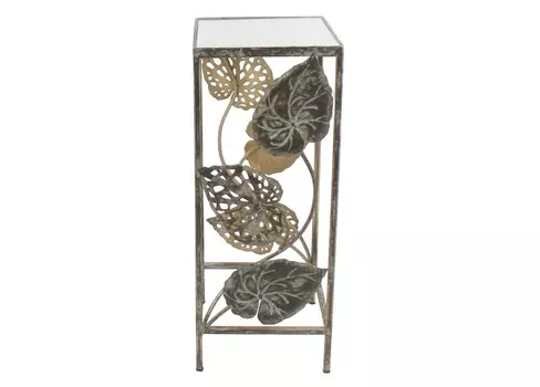 Подставка с зеркальной столешницей (glasar) золотой 35.0x90.0x33.0 см.