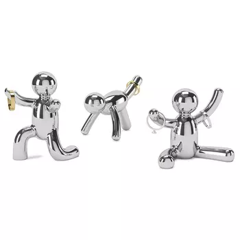 Подставки для колец buddy 3 штуки (umbra) серебристый 8x15x7 см.