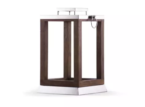 Подсвечник belemmering (desondo) серебристый 22x37x22 см.