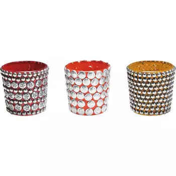 Подсвечник д/греющ свечи rivet (kare) мультиколор 6x6x6 см.