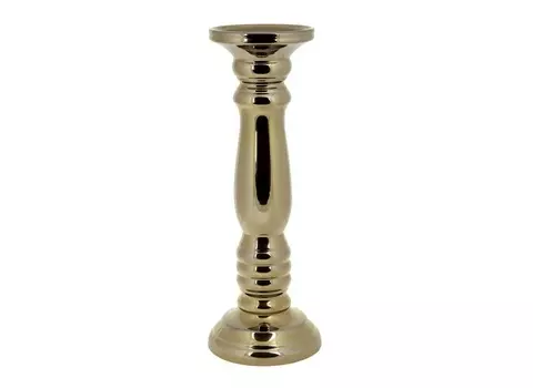 Подсвечник декоративный (farol) золотой 14x40.0 см.