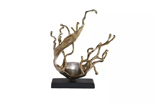 Подсвечник декоративный металлический (garda decor) золотой 46.0x52.0x26.0 см.