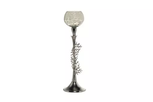 Подсвечник декоративный высокий (garda decor) белый 44.0 см.