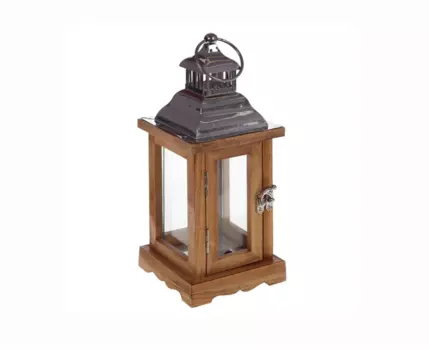 Подсвечник фонарь (ogogo) коричневый