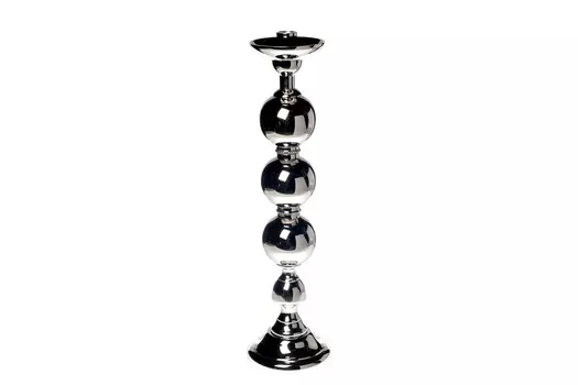 Подсвечник (garda decor) серебристый 48 см.
