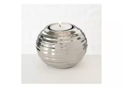 Подсвечник gaya art (fratelli barri) серебристый 7 см.