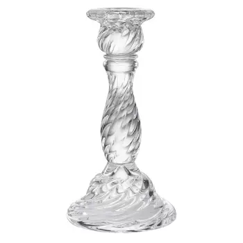 Подсвечник (glasar) прозрачный 9.8x19.99x9.8 см.