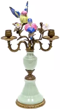 Подсвечник (glasar) зеленый 16.0x44.0x25.0 см.