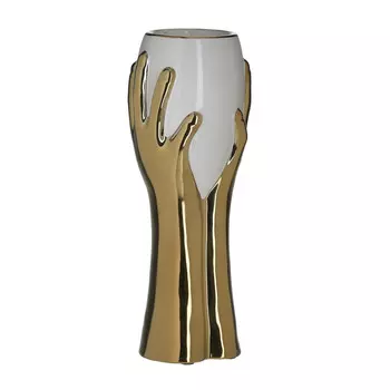 Подсвечник hand golyaka (to4rooms) золотой 13.0x33.0x11.0 см.