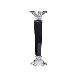 Подсвечник хрустальный (garda decor) черный 8x34x8 см.