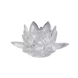 Подсвечник хрустальный (garda decor) прозрачный 12x7x12 см.