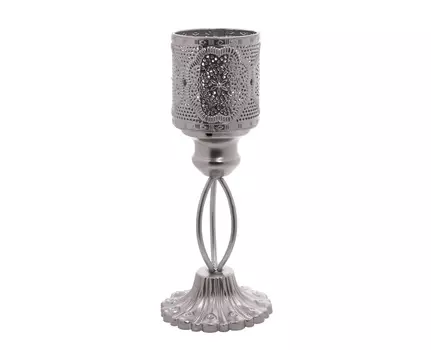 Подсвечник irwin (to4rooms) серебристый 27.0 см.