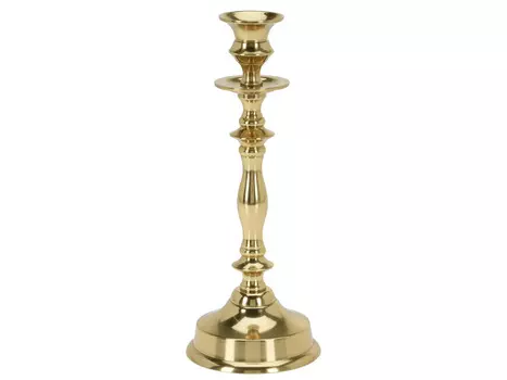 Подсвечник lazio (ogogo) золотой 26 см.