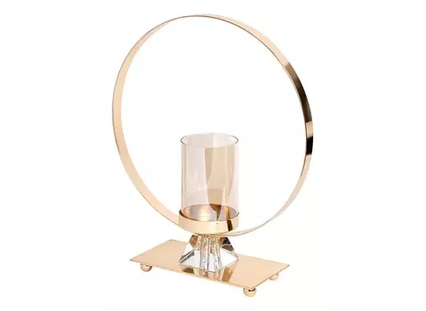 Подсвечник металлический декоративный (garda decor) золотой