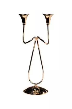 Подсвечник металлический золотой (garda decor) золотой 20x53x16 см.
