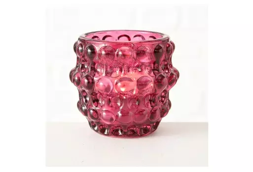 Подсвечник milena art (fratelli barri) розовый 6 см.