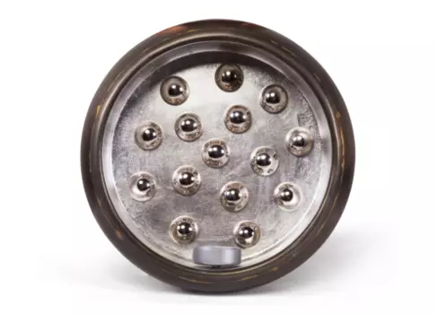 Подсвечник настенный liquid (desondo) серебристый 22x22x6 см.