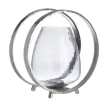 Подсвечник polje (to4rooms) серебристый 24x25x17 см.