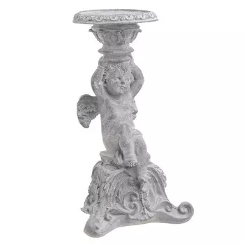 Подсвечник rosalee (to4rooms) серый 13x23x13 см.