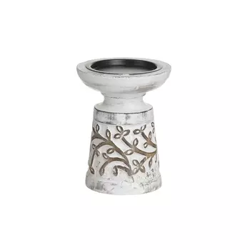 Подсвечник (to4rooms) белый 10x13x10 см.