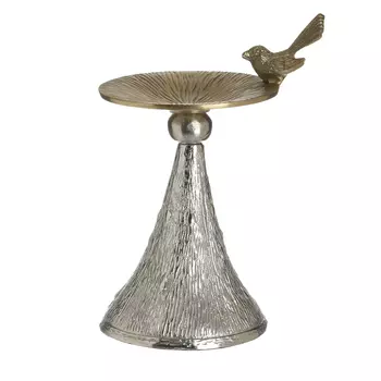 Подсвечник (to4rooms) серебристый 18x27x15 см.